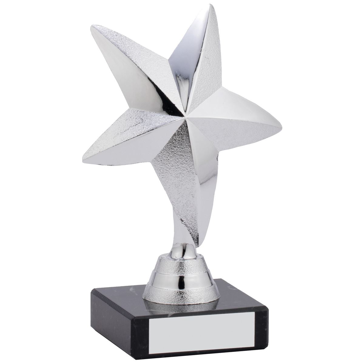 Silver Star Award 3D Star Figure Trophy