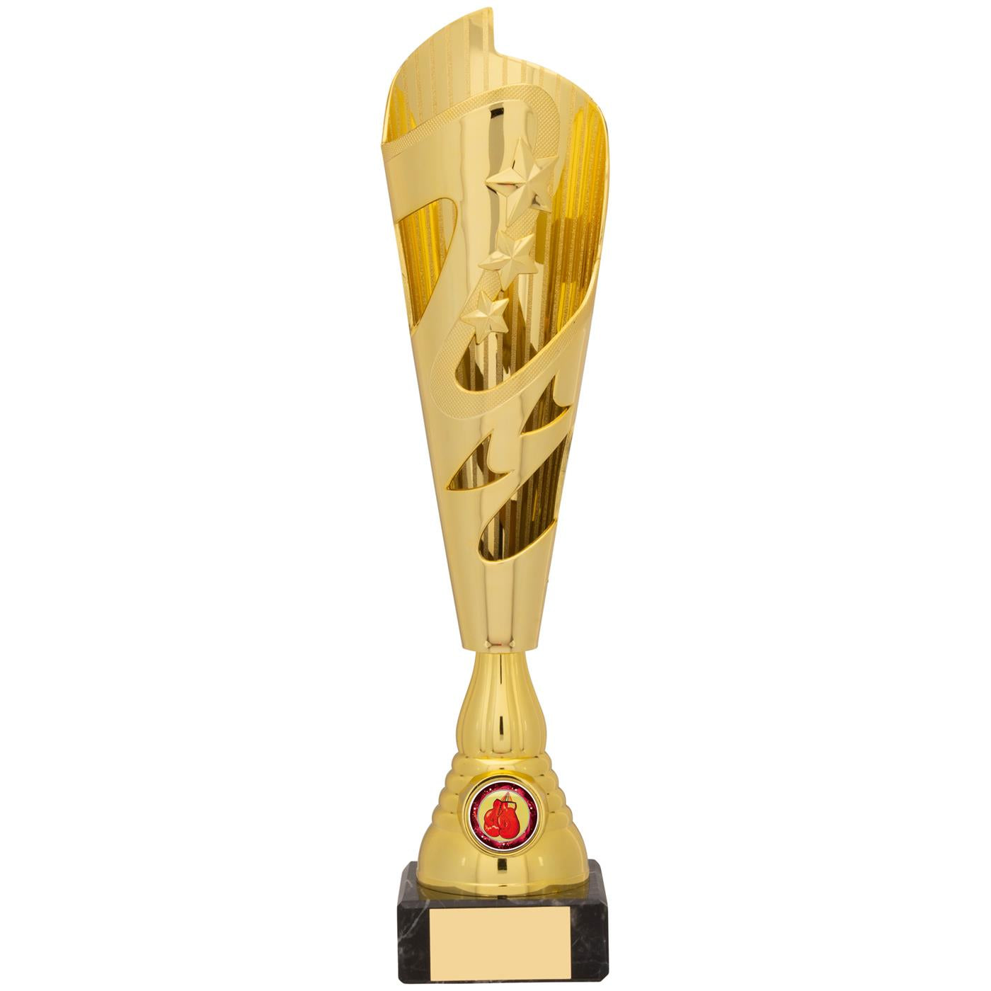 Gold Torch Trophy Award with Stars