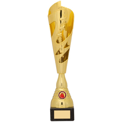 Gold Torch Trophy Award with Stars