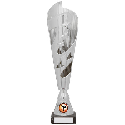 Silver Torch Trophy Award with Stars