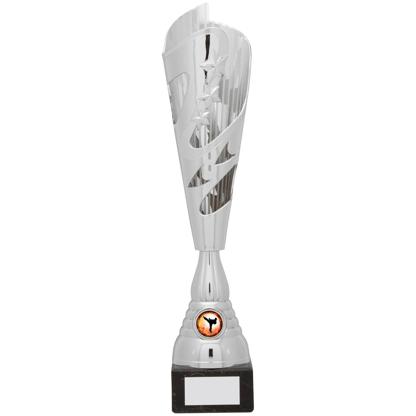 Silver Torch Trophy Award with Stars