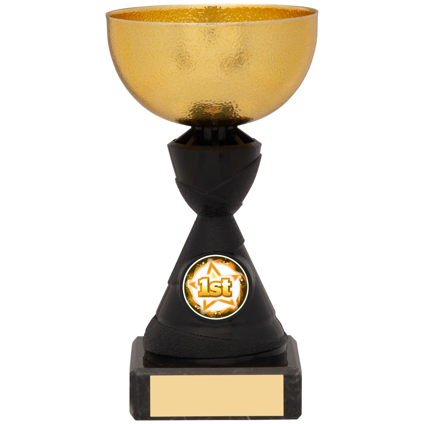 Trophy Cup Award in Black and Gold