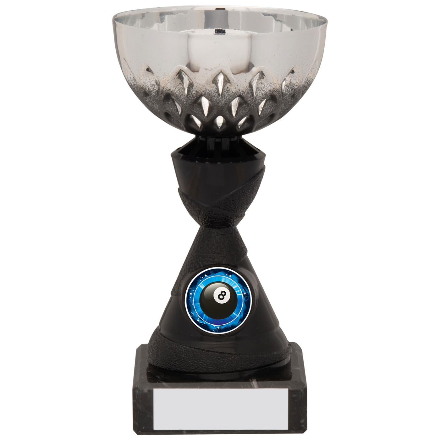 Cup Trophy in Black and Silver