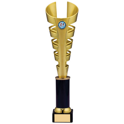 Tower Trophy Spiral Award in Gold and Black - A Size