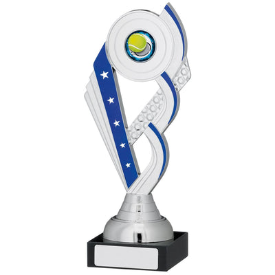 Multi Award Silver and Blue Trophy