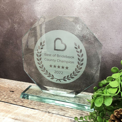 Jade Diamond Edge Recognition Glass Award