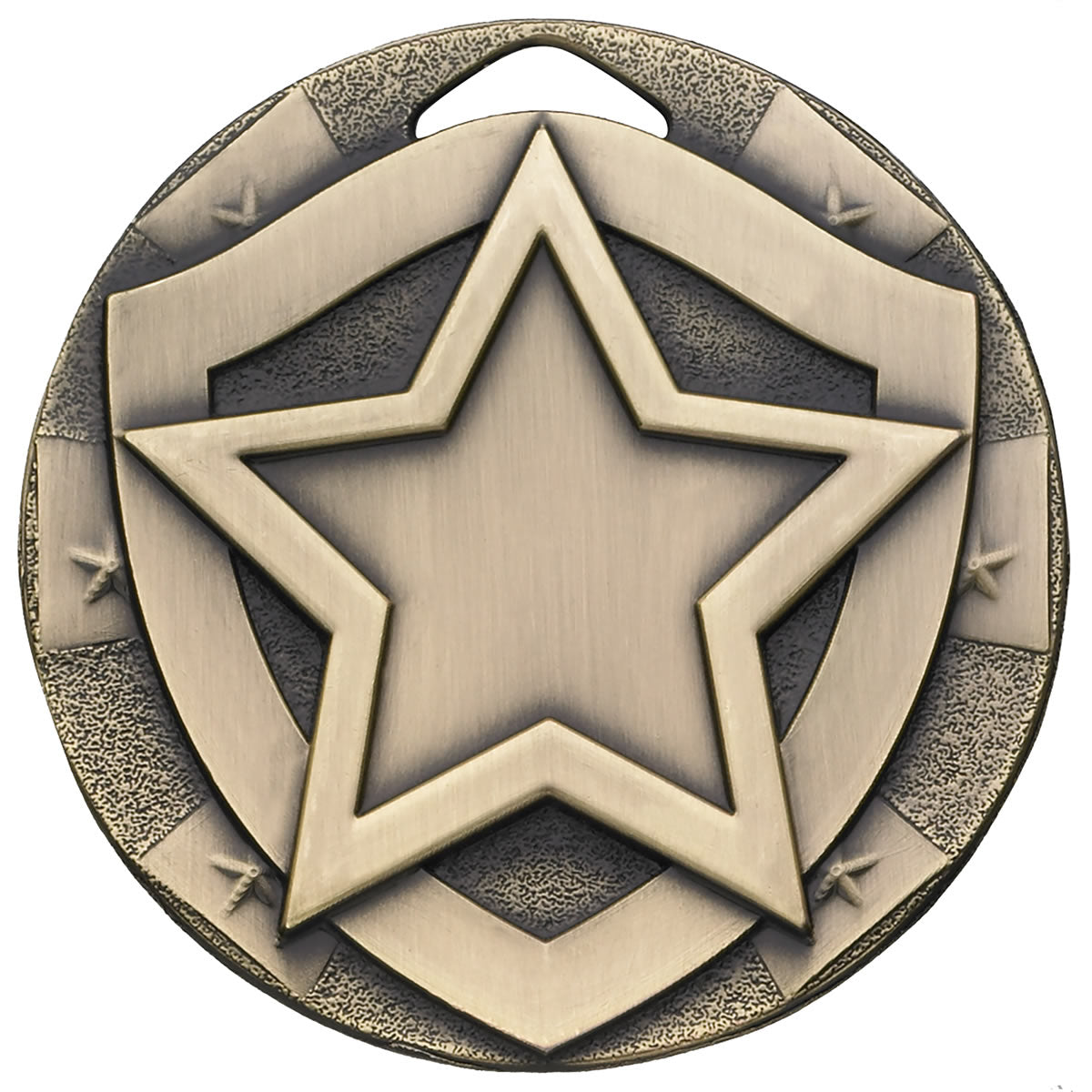 Star Mini Shield Medal - 50mm