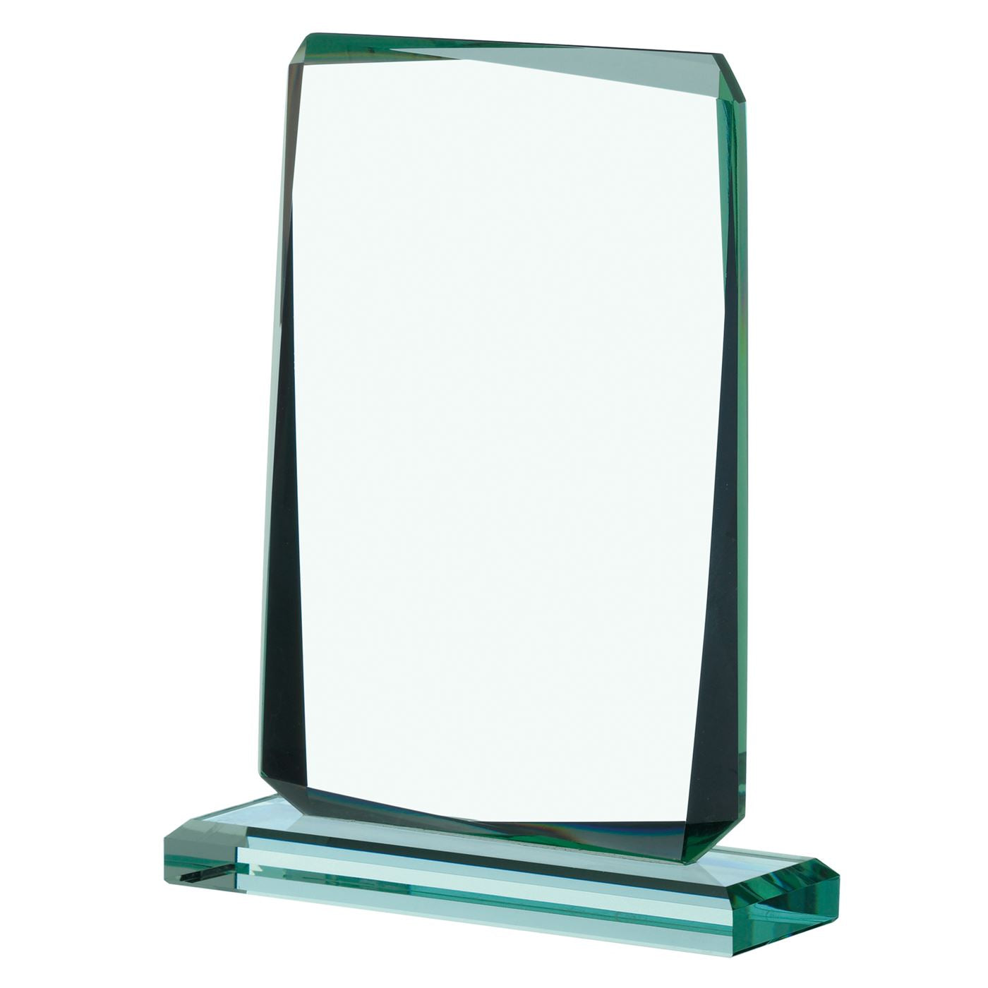 Sovereign Jade Glass Rectangular Block Trophy Award