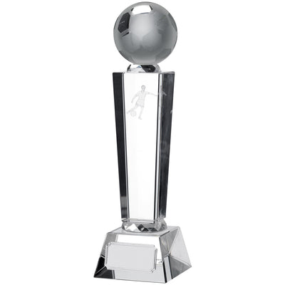 Victory Football Glass Tower Trophy Award