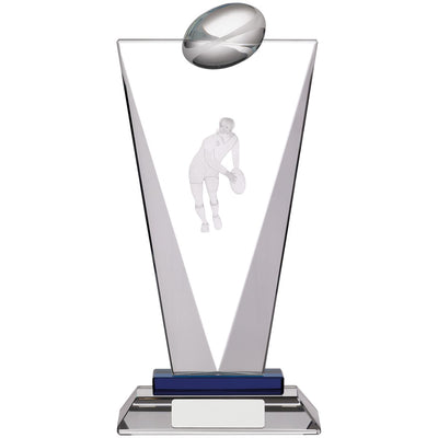 Mens Rugby Glass Figure Award