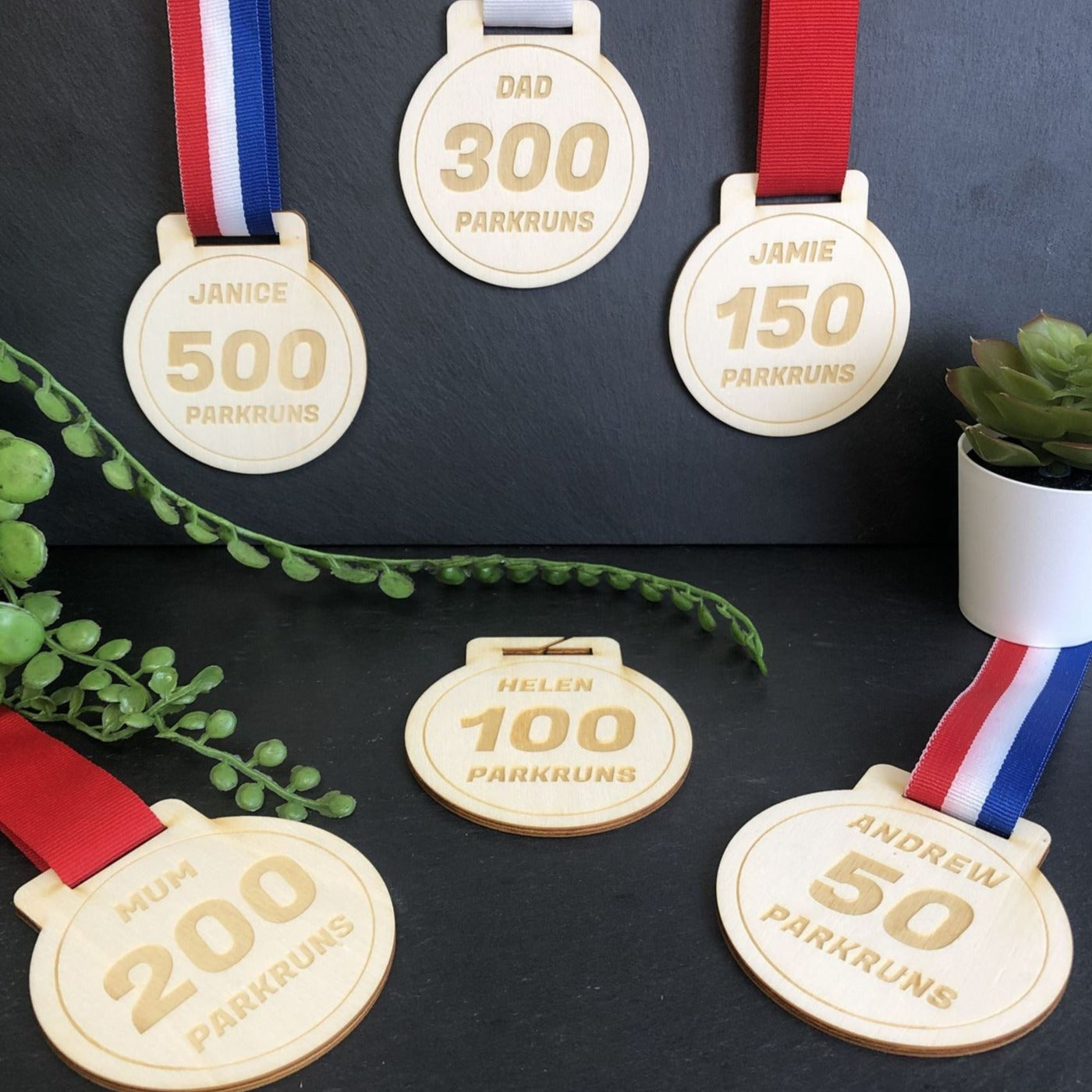 Personalised Wooden Medal