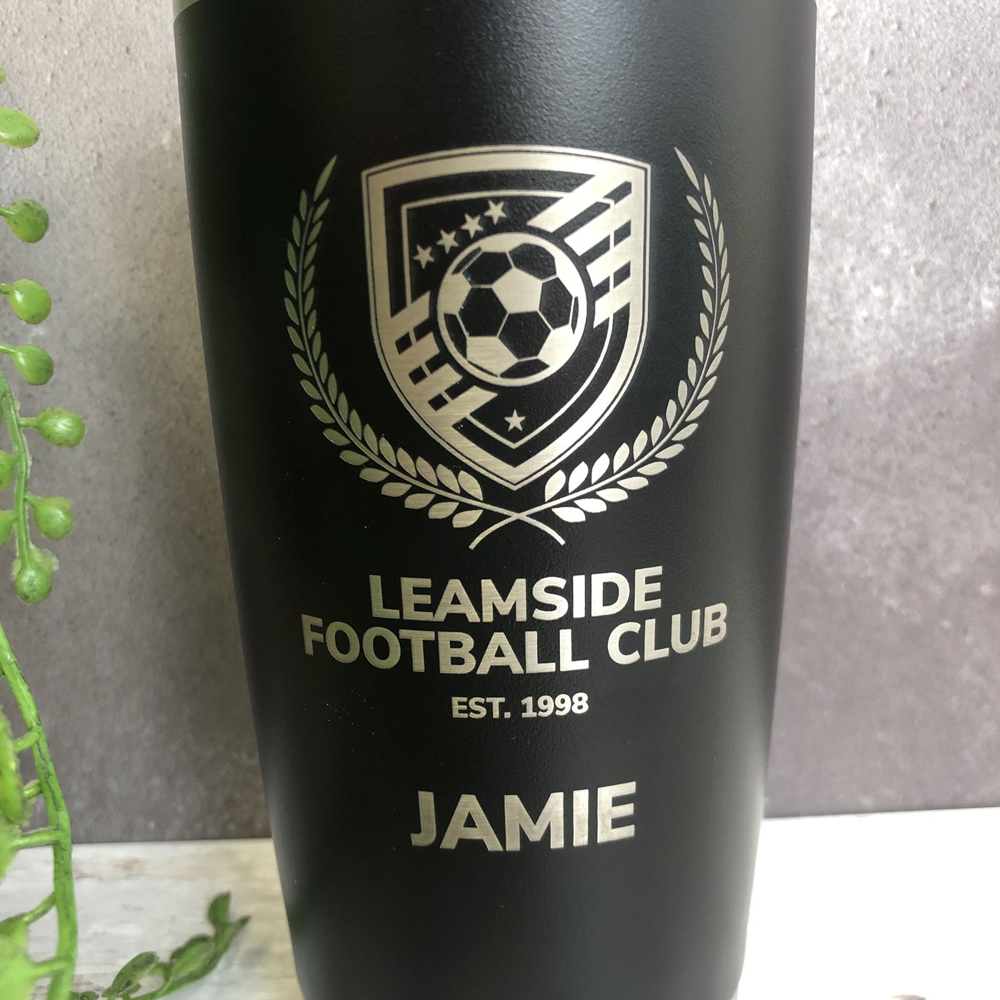 Personalised Mug Metal Coffee Hot or Cold 500ml - Any Club/Logo