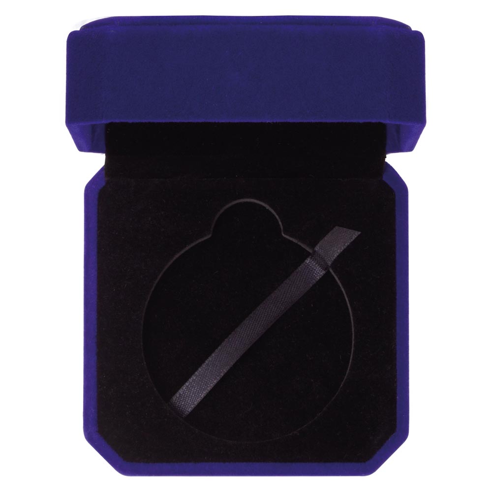 Aspire Velvet Medal Box Blue