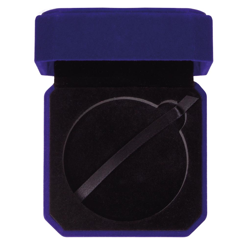 Aspire Velvet Medal Box Blue