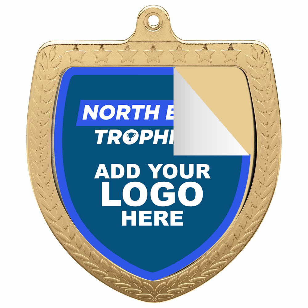 Bespoke Custom Logo Cobra Shield Medal - 7.5cm - MINIMUM ORDER 10 PIECES