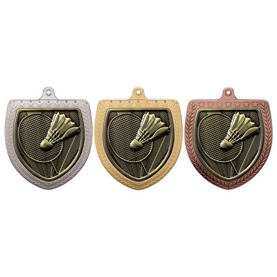 Cobra Badminton Shield Medal 7.5cm