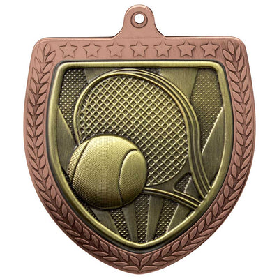 Cobra Tennis Shield Medal 7.5cm