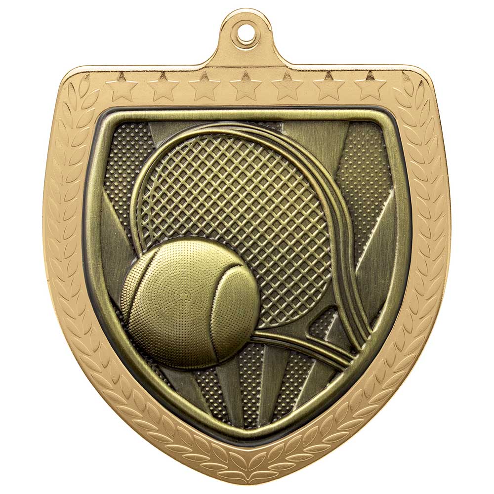 Cobra Tennis Shield Medal 7.5cm