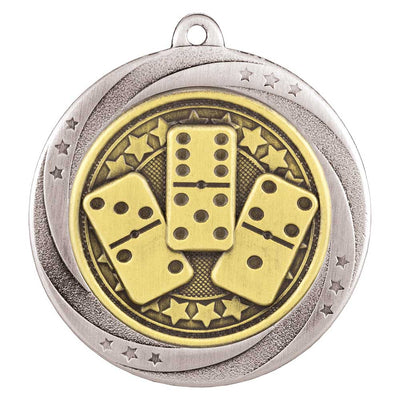 Superstar Dominoes Medal 6cm