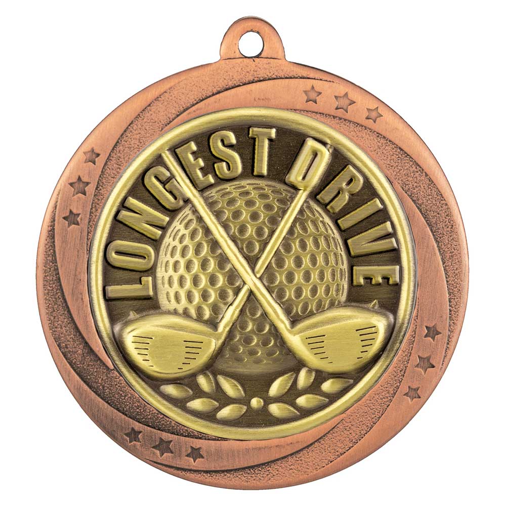 Superstar Longest Drive Medal 6cm