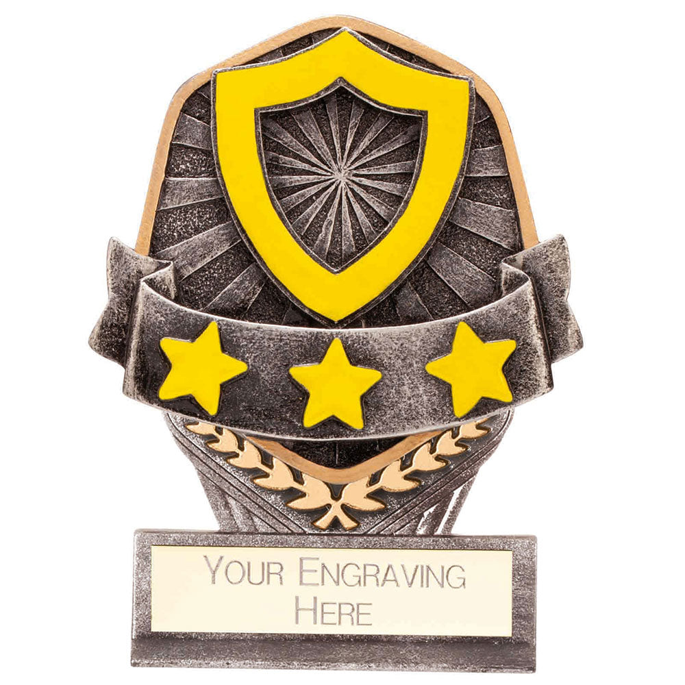 Mini School House Yellow Trophy Falcon Award