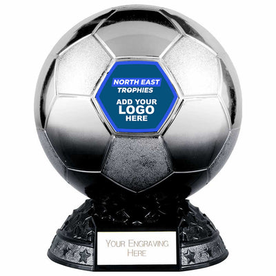 Elite Football Trophy Award With Club Sticker