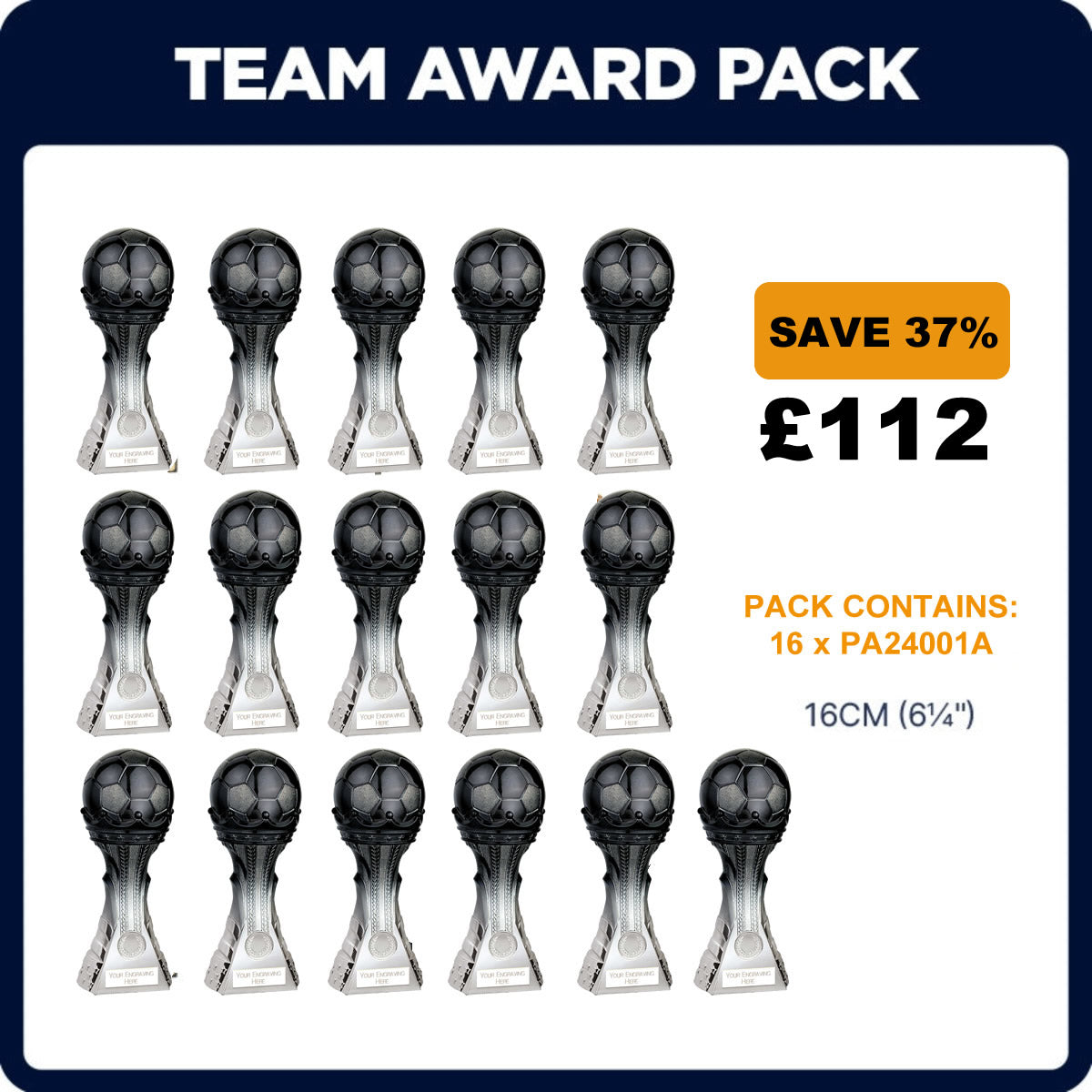 King Football Trophy Award Squad Pack