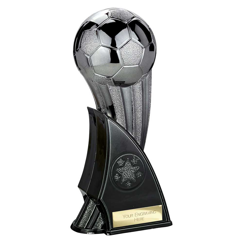 Firestorm Football Trophy Award Heavyweight Black Gunmetal