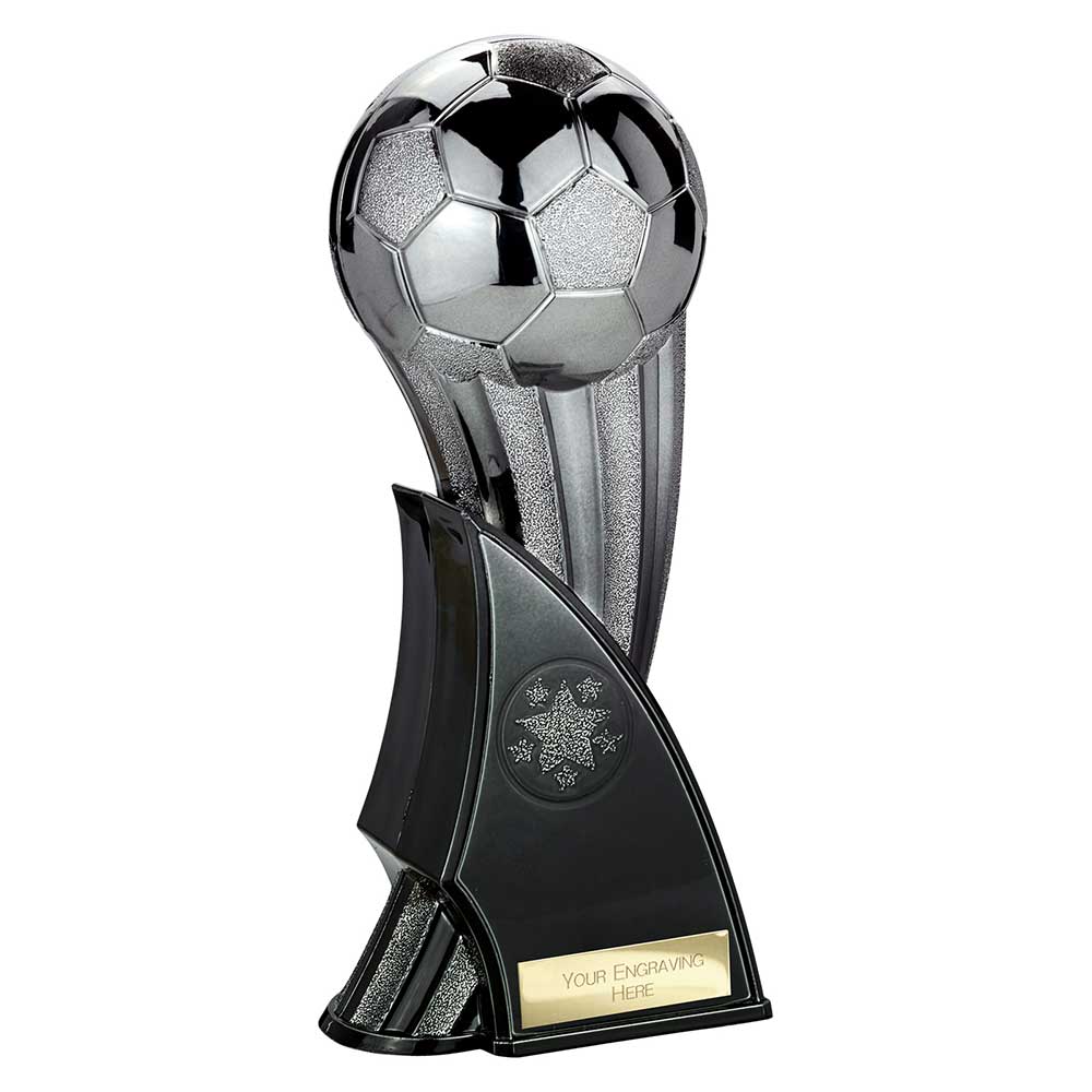 Firestorm Football Trophy Award Heavyweight Black Gunmetal