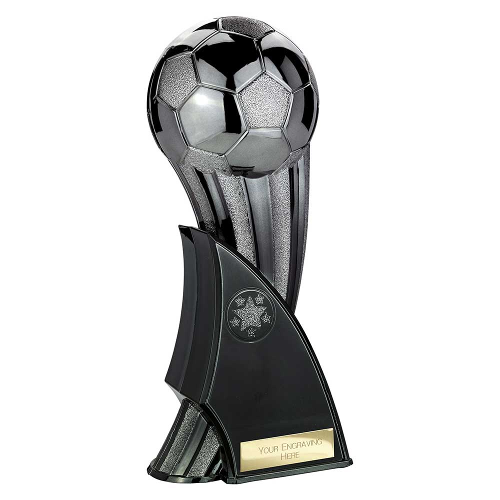 Firestorm Football Trophy Award Heavyweight Black Gunmetal