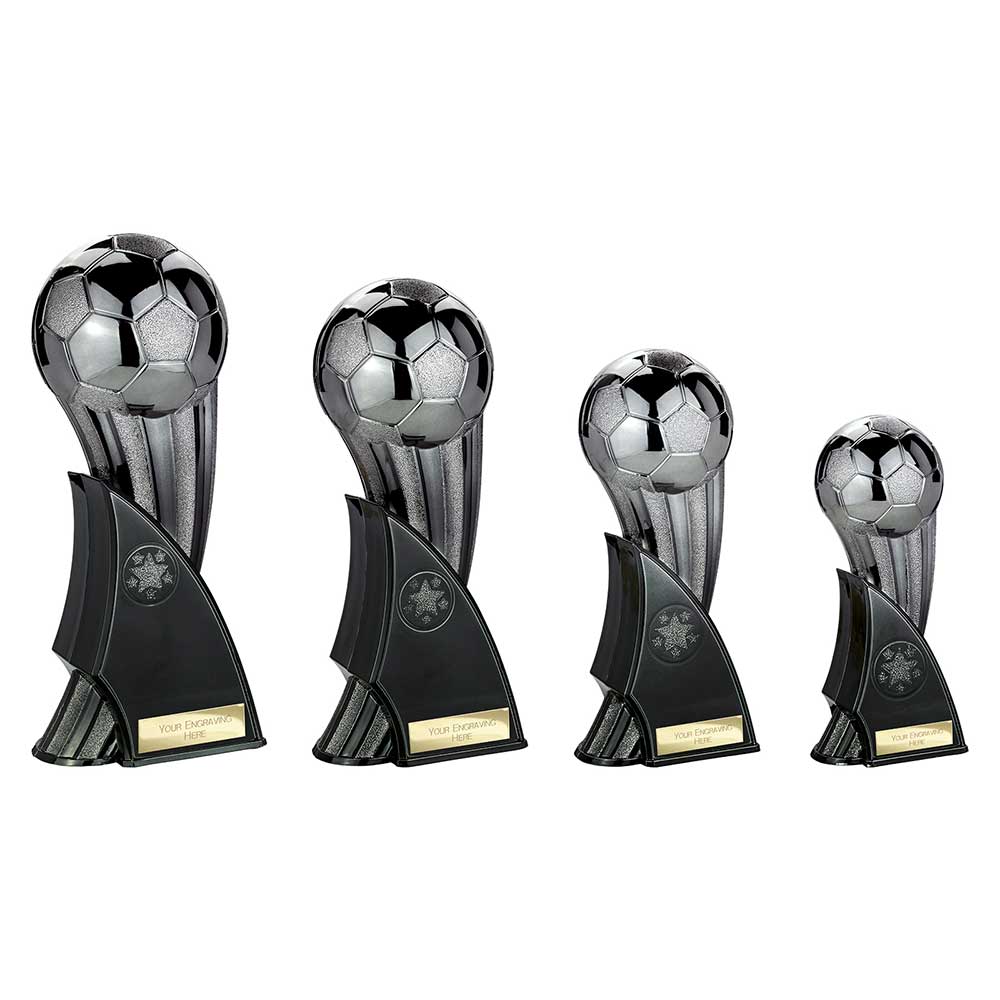 Firestorm Football Trophy Award Heavyweight Black Gunmetal