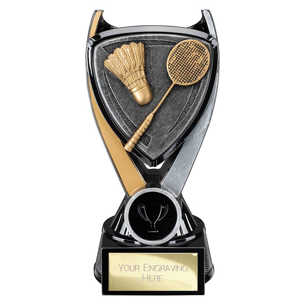 Wolverine Badminton Trophy Tower Carbon Black And Gold Fusion