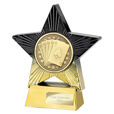 Superstar Cards Trophy Award Black And Gold