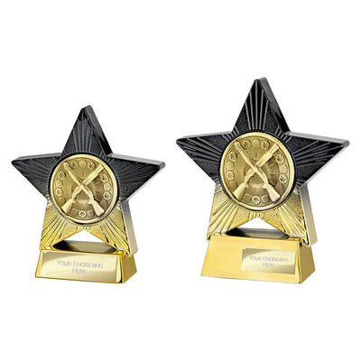 Superstar Clay Pigeon Trophy Award Black And Gold