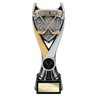 Wolverine Nearest Pin Trophy Tower Award Carbon Black And Gold Fusion