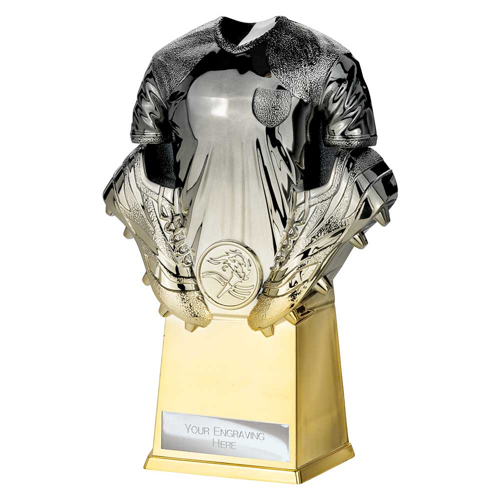 Invincible Football Shirt Trophy Award Heavyweight Gunmetal Gold