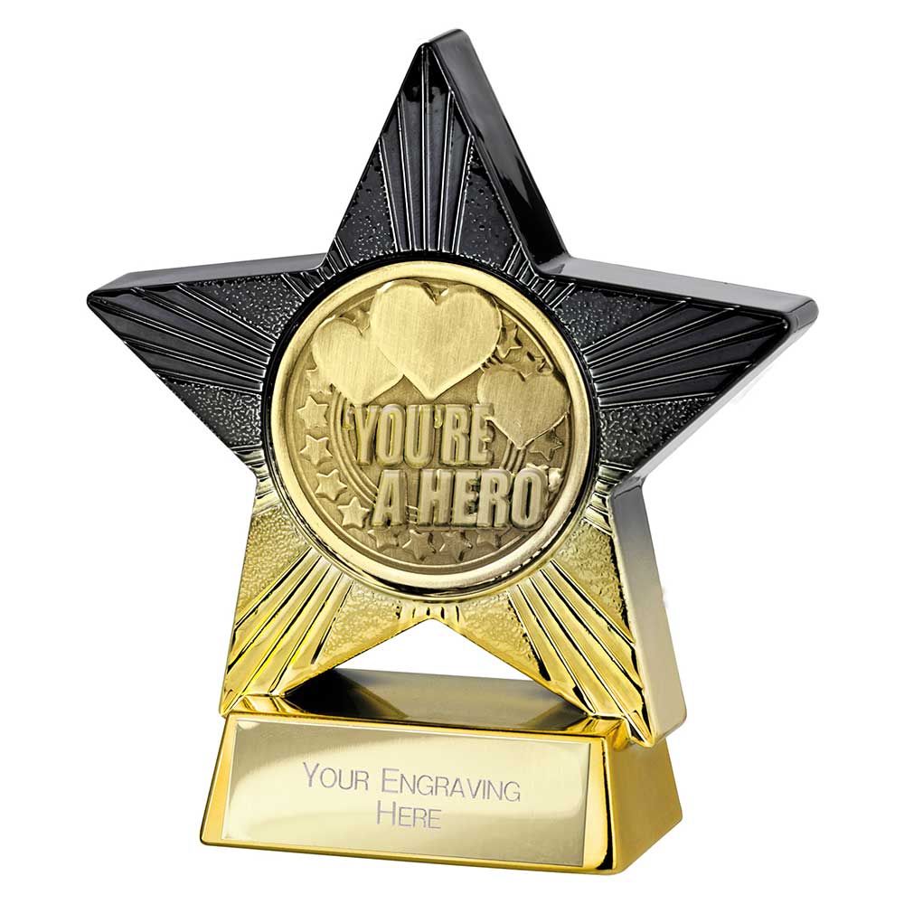 Superstar Youre A Hero Award Trophy