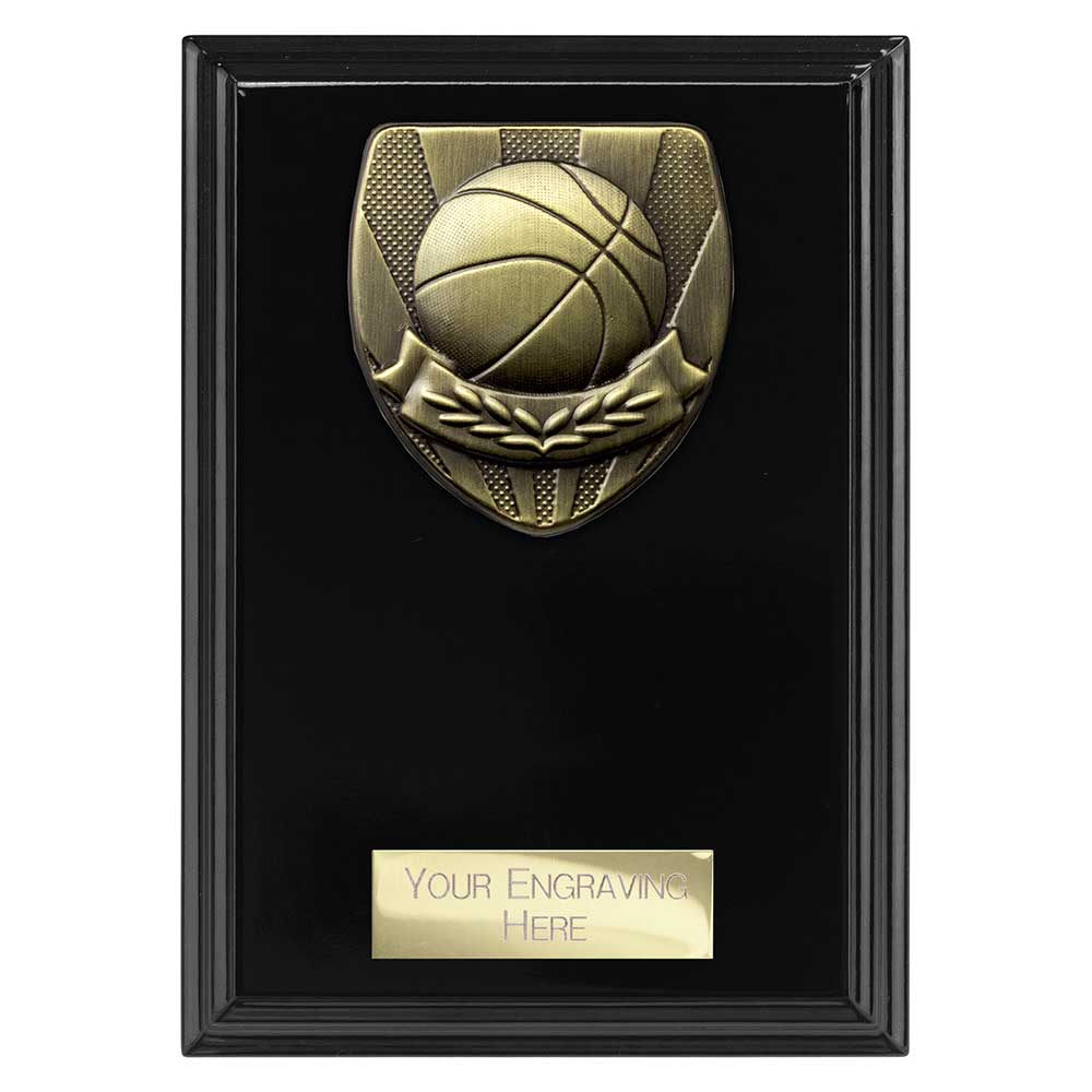 Cobra Basketball Plaque Award Epic Black