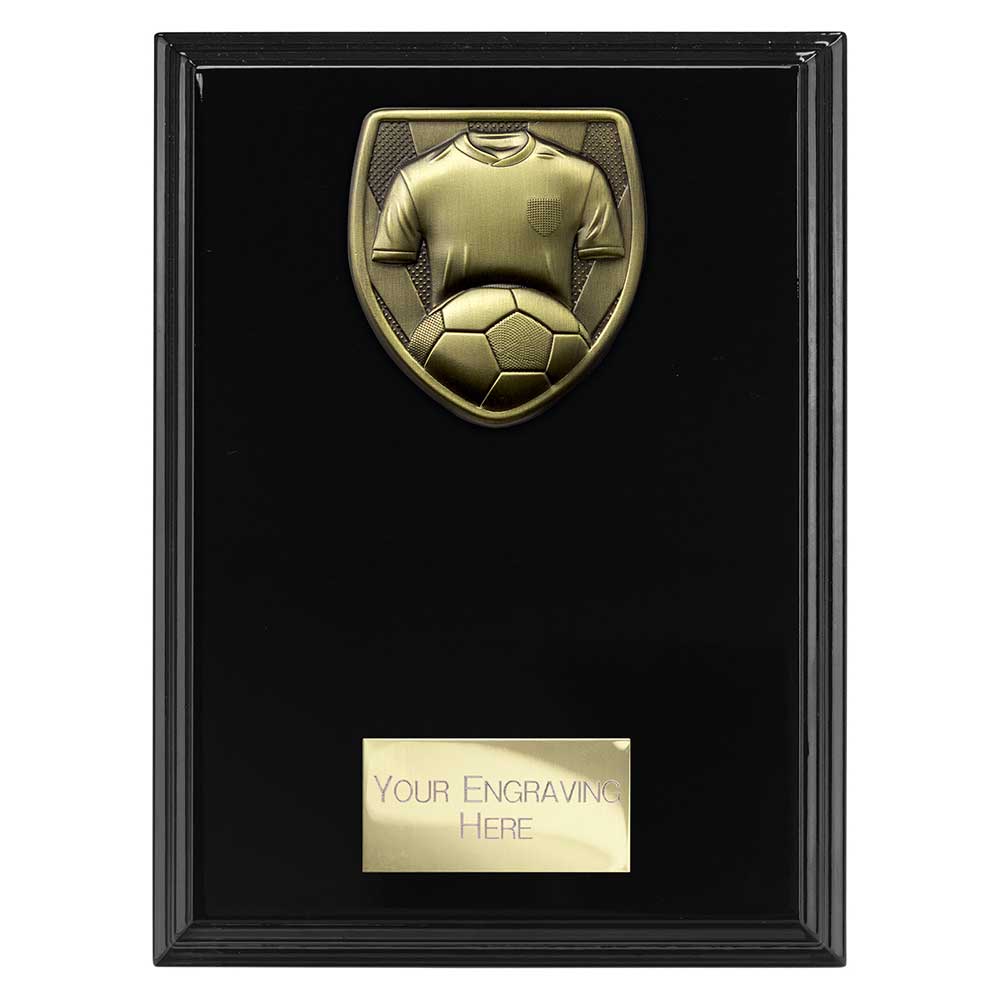 Cobra Football Shirt Ball Keeper Award Plaque Trophy Black