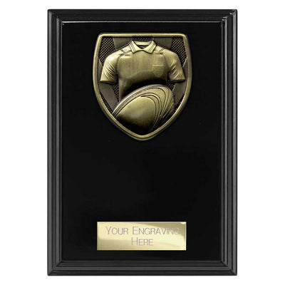 Cobra Rugby Shirt And Ball Plaque Award Epic Black