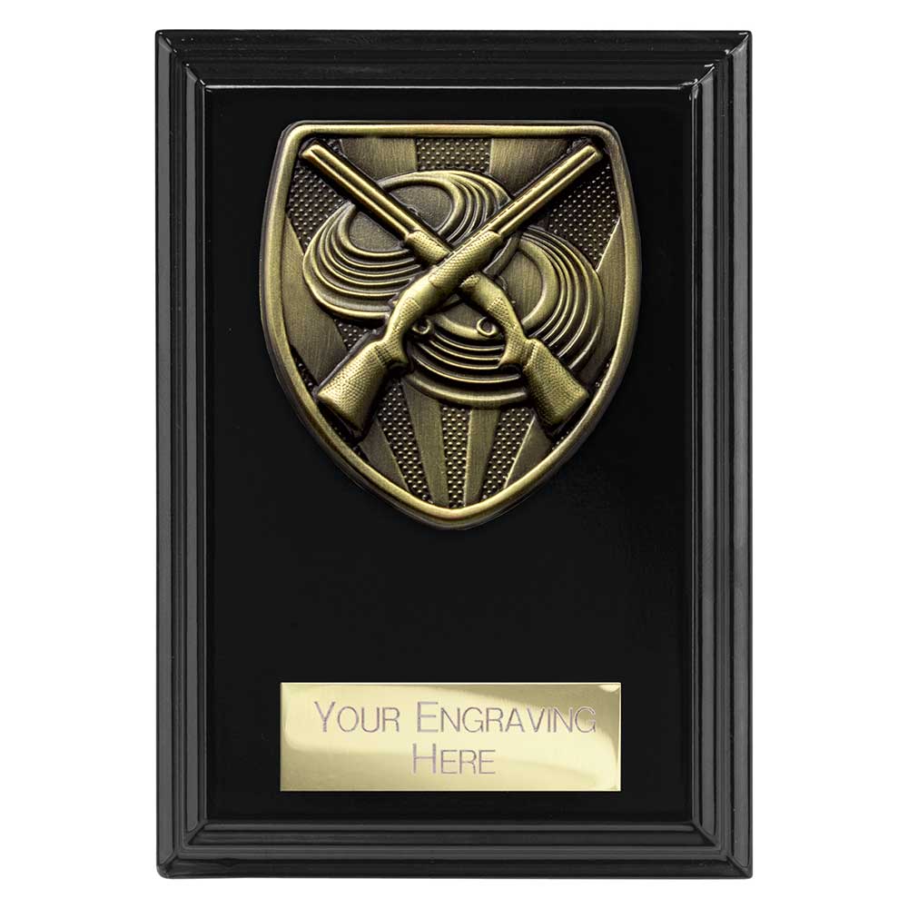 Cobra Clay Pigeon Shooting Plaque Award Epic Black