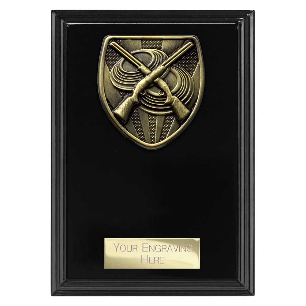 Cobra Clay Pigeon Shooting Plaque Award Epic Black