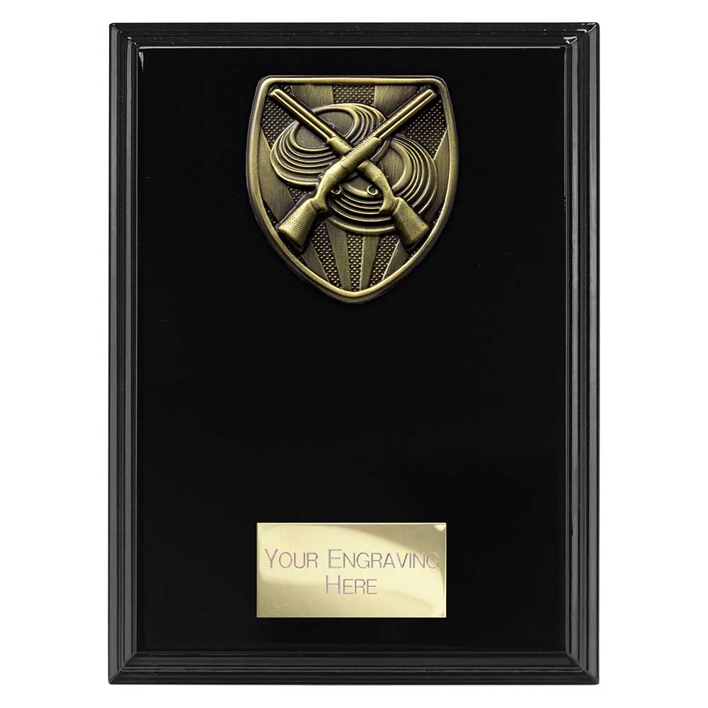 Cobra Clay Pigeon Shooting Plaque Award Epic Black