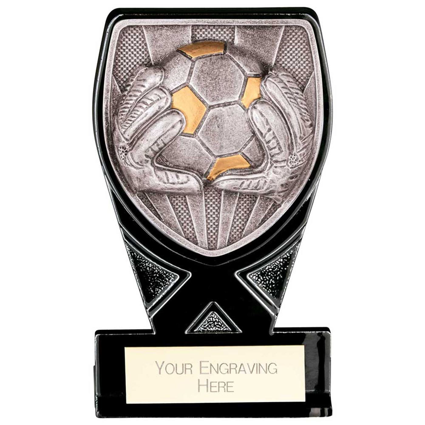 Mini Black Cobra Heavyweight Goalkeeper Football Trophy