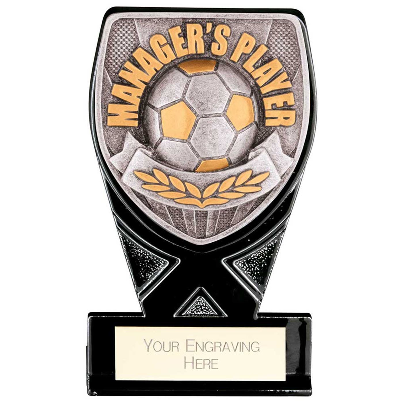 Mini Black Cobra Heavyweight Managers Player Football Trophy