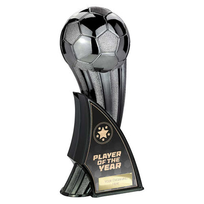 Firestorm Heavyweight Player Of The Year Football Trophy Award Gunmetal To Black