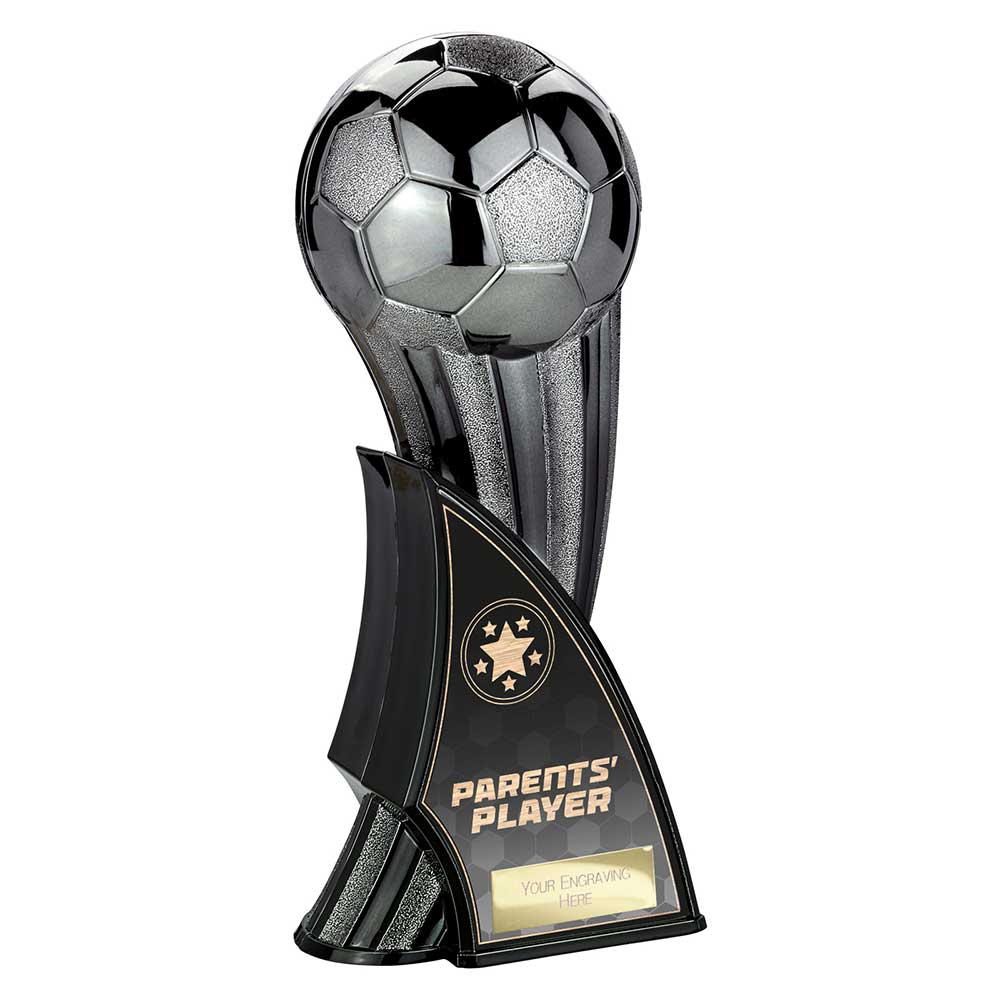 Firestorm Heavyweight Parents Player Football Trophy Award Gunmetal To Black