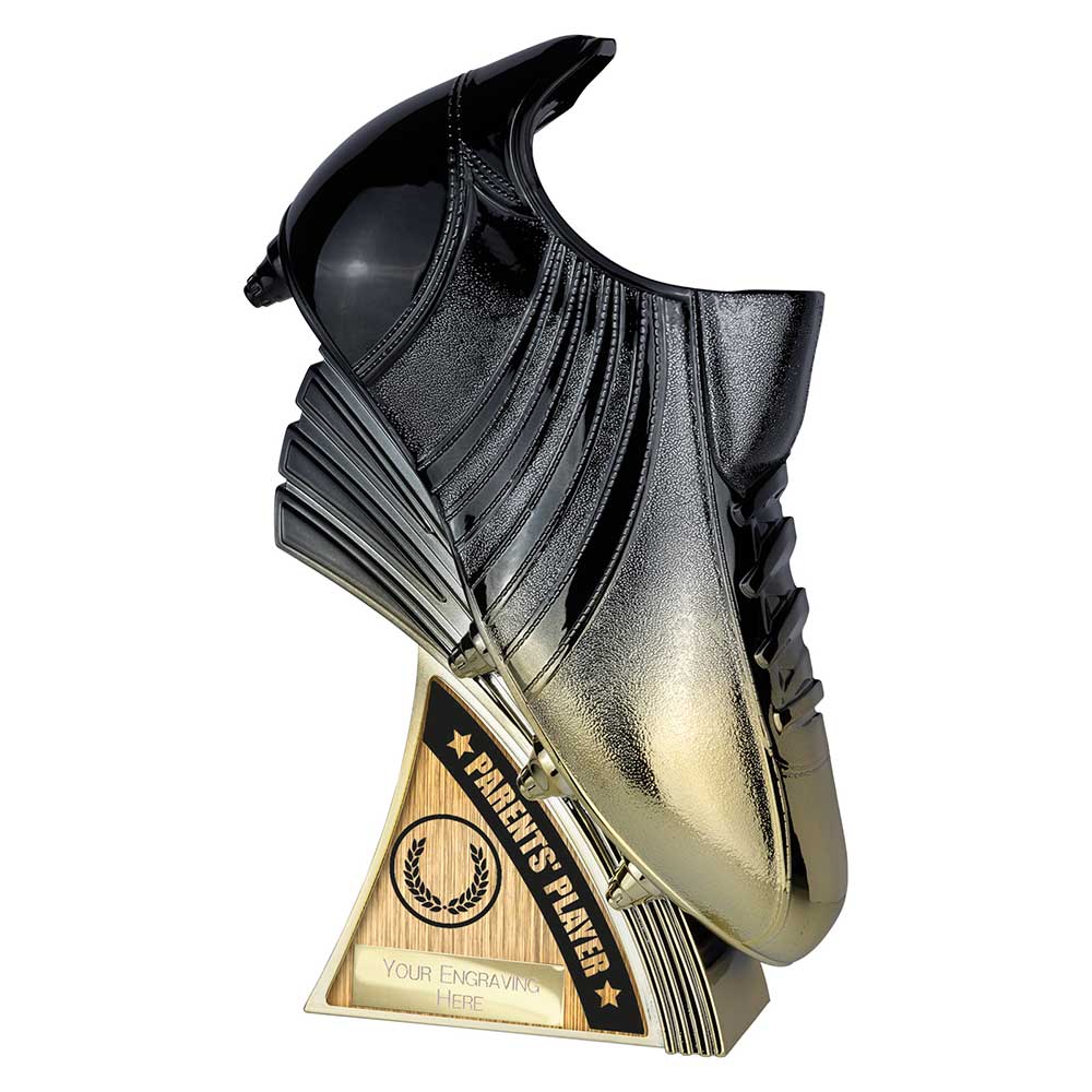 Power Boot Heavyweight Parents Player Football Trophy Black To Gold Award