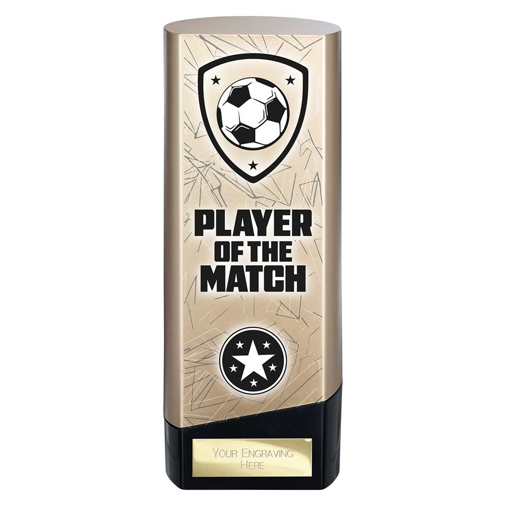 Prime Heavyweight Player Of The Match Football Award Trophy Gold Black