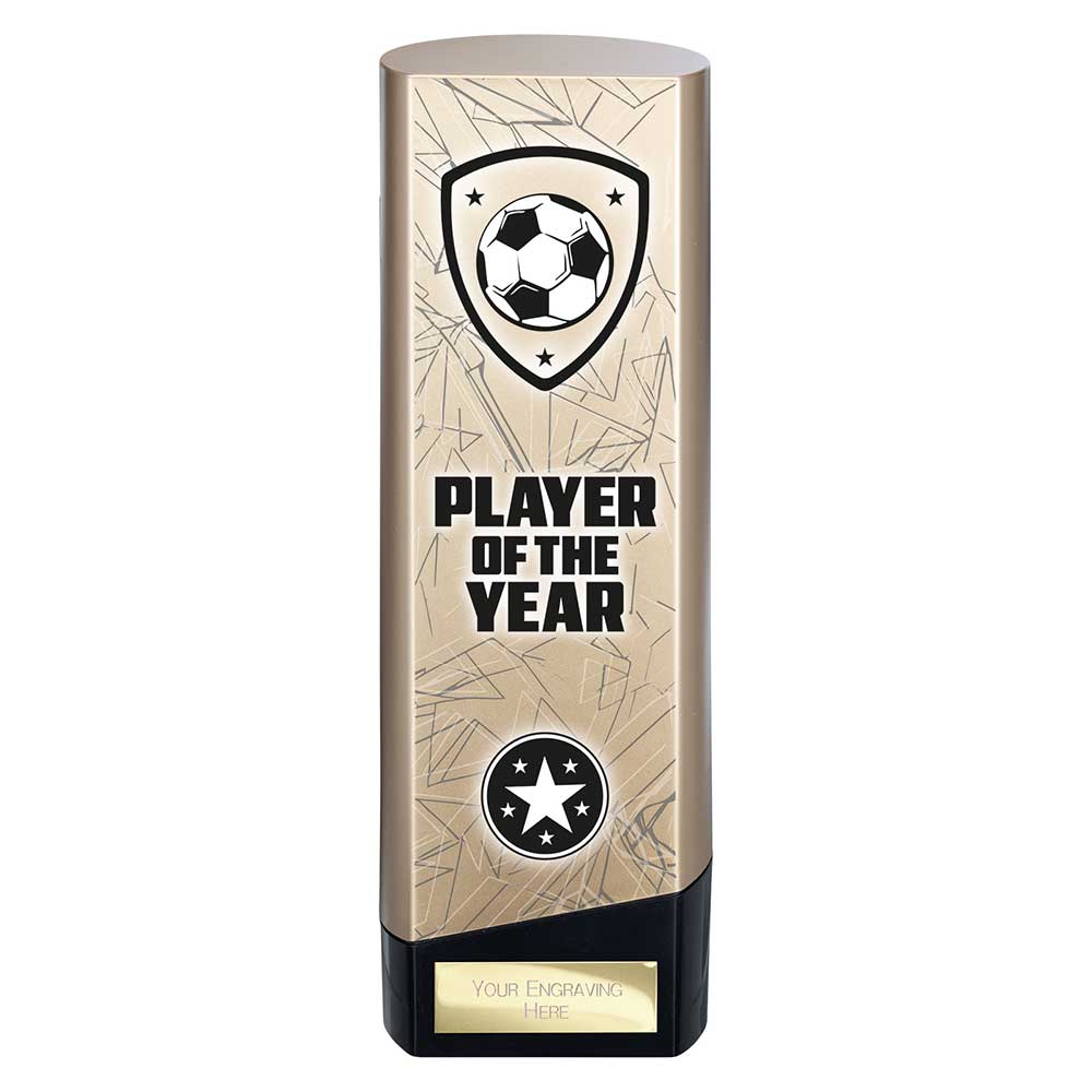 Prime Heavyweight Player Of The Year Football Award Trophy Gold Black